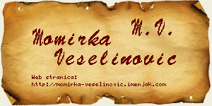 Momirka Veselinović vizit kartica